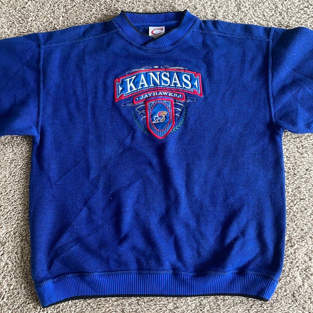 Vintage Kansas University crewneck, size LARGE